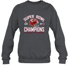 NFL super bowl Kansas City Chiefs Logo Helmet champions Crewneck Sweatshirt Crewneck Sweatshirt - FordPhuMy