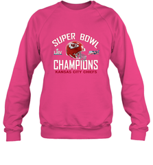 NFL super bowl Kansas City Chiefs Logo Helmet champions Crewneck Sweatshirt Crewneck Sweatshirt - FordPhuMy