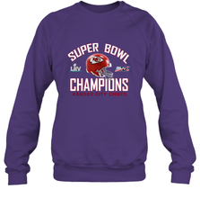 NFL super bowl Kansas City Chiefs Logo Helmet champions Crewneck Sweatshirt Crewneck Sweatshirt - FordPhuMy