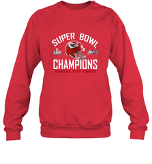 NFL super bowl Kansas City Chiefs Logo Helmet champions Crewneck Sweatshirt Crewneck Sweatshirt - FordPhuMy