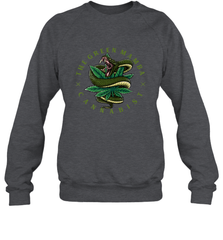 The Green Mamba, Cannabist, Weed Grower Pot Smoker Crewneck Sweatshirt Crewneck Sweatshirt - FordPhuMy