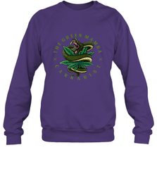 The Green Mamba, Cannabist, Weed Grower Pot Smoker Crewneck Sweatshirt Crewneck Sweatshirt - FordPhuMy
