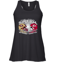 NFL Super bowl San Francisco 49ers vs. Kansas City Chiefs Women's Racerback Tank