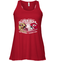 NFL Super bowl San Francisco 49ers vs. Kansas City Chiefs Women's Racerback Tank