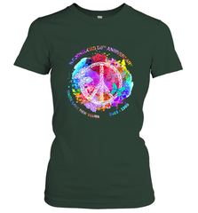 Woodstocks 50th Anniversary Peace Love tee Women's T-Shirt Women's T-Shirt - FordPhuMy