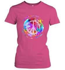 Woodstocks 50th Anniversary Peace Love tee Women's T-Shirt Women's T-Shirt - FordPhuMy