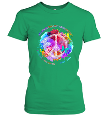 Woodstocks 50th Anniversary Peace Love tee Women's T-Shirt Women's T-Shirt - FordPhuMy