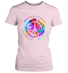 Woodstocks 50th Anniversary Peace Love tee Women's T-Shirt Women's T-Shirt - FordPhuMy