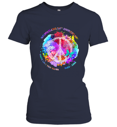 Woodstocks 50th Anniversary Peace Love tee Women's T-Shirt