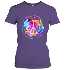 Woodstocks 50th Anniversary Peace Love tee Women's T-Shirt Women's T-Shirt - FordPhuMy