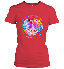 Woodstocks 50th Anniversary Peace Love tee Women's T-Shirt Women's T-Shirt - FordPhuMy
