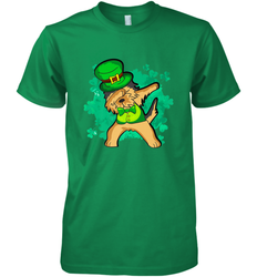 Dabbing Irish Terrier Dog Leprechaun St Patricks Day Ireland Men's Premium T-Shirt