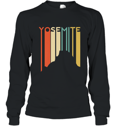 Yosemite National Park Retro Half Dome El Capitan Cali Long Sleeve T-Shirt