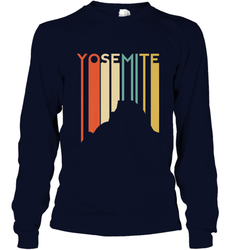 Yosemite National Park Retro Half Dome El Capitan Cali Long Sleeve T-Shirt