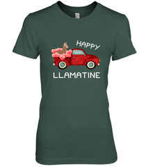 Happy Llamatine funny Valentine Day Llama costume Women's Premium T-Shirt Women's Premium T-Shirt - FordPhuMy