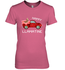 Happy Llamatine funny Valentine Day Llama costume Women's Premium T-Shirt Women's Premium T-Shirt - FordPhuMy
