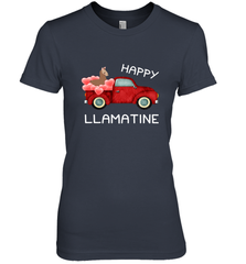 Happy Llamatine funny Valentine Day Llama costume Women's Premium T-Shirt Women's Premium T-Shirt - FordPhuMy
