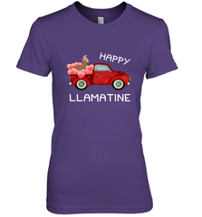 Happy Llamatine funny Valentine Day Llama costume Women's Premium T-Shirt Women's Premium T-Shirt - FordPhuMy