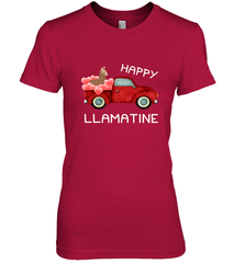 Happy Llamatine funny Valentine Day Llama costume Women's Premium T-Shirt Women's Premium T-Shirt - FordPhuMy