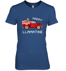 Happy Llamatine funny Valentine Day Llama costume Women's Premium T-Shirt Women's Premium T-Shirt - FordPhuMy