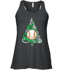 Christmas Tree Funny Cool Baseball Christmas Gifts Sports Women's Racerback Tank Women's Racerback Tank - FordPhuMy