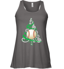 Christmas Tree Funny Cool Baseball Christmas Gifts Sports Women's Racerback Tank Women's Racerback Tank - FordPhuMy