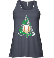 Christmas Tree Funny Cool Baseball Christmas Gifts Sports Women's Racerback Tank Women's Racerback Tank - FordPhuMy