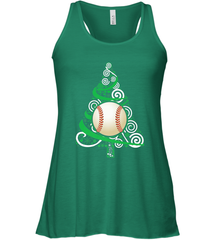 Christmas Tree Funny Cool Baseball Christmas Gifts Sports Women's Racerback Tank Women's Racerback Tank - FordPhuMy