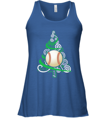 Christmas Tree Funny Cool Baseball Christmas Gifts Sports Women's Racerback Tank Women's Racerback Tank - FordPhuMy