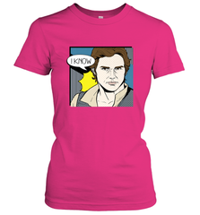 Star Wars Han Solo I Know Pop Art Couples Women's T-Shirt Women's T-Shirt - FordPhuMy