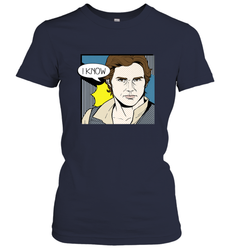 Star Wars Han Solo I Know Pop Art Couples Women's T-Shirt