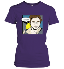 Star Wars Han Solo I Know Pop Art Couples Women's T-Shirt Women's T-Shirt - FordPhuMy