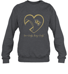 UCF Knights Football Inside Heart  Team  Apparel Crewneck Sweatshirt Crewneck Sweatshirt - FordPhuMy