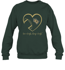 UCF Knights Football Inside Heart  Team  Apparel Crewneck Sweatshirt Crewneck Sweatshirt - FordPhuMy