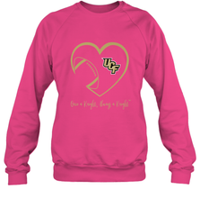 UCF Knights Football Inside Heart  Team  Apparel Crewneck Sweatshirt Crewneck Sweatshirt - FordPhuMy