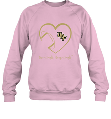 UCF Knights Football Inside Heart  Team  Apparel Crewneck Sweatshirt Crewneck Sweatshirt - FordPhuMy
