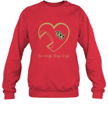 UCF Knights Football Inside Heart  Team  Apparel Crewneck Sweatshirt Crewneck Sweatshirt - FordPhuMy