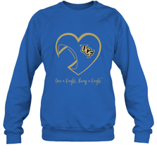 UCF Knights Football Inside Heart  Team  Apparel Crewneck Sweatshirt Crewneck Sweatshirt - FordPhuMy
