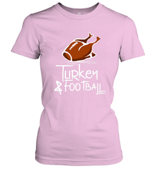 Turkey And Football Thanksgiving Day Football Fan Holiday Gift Women's T-Shirt Women's T-Shirt - FordPhuMy
