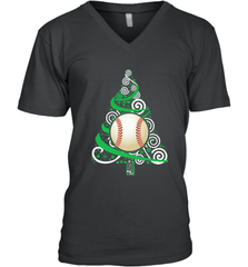 Christmas Tree Funny Cool Baseball Christmas Gifts Sports Men's V-Neck Men's V-Neck - FordPhuMy