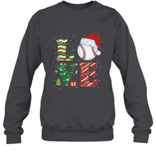 Funny Kid Boys Love Baseball Christmas Ball Santa Hat Gift Crewneck Sweatshirt Crewneck Sweatshirt - FordPhuMy