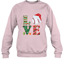 Funny Kid Boys Love Baseball Christmas Ball Santa Hat Gift Crewneck Sweatshirt Crewneck Sweatshirt - FordPhuMy