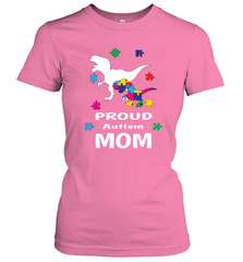 Proud Autism Mom T Rex Dinosaur Autism Awareness Women's T-Shirt Women's T-Shirt - FordPhuMy