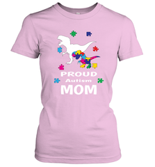 Proud Autism Mom T Rex Dinosaur Autism Awareness Women's T-Shirt Women's T-Shirt - FordPhuMy