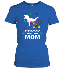 Proud Autism Mom T Rex Dinosaur Autism Awareness Women's T-Shirt Women's T-Shirt - FordPhuMy
