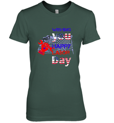 Happy labor day wishes USA flag for men and woman Women's Premium T-Shirt Women's Premium T-Shirt - FordPhuMy