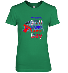 Happy labor day wishes USA flag for men and woman Women's Premium T-Shirt