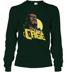 Marvel The Defenders Luke Cage Profile Long Sleeve T-Shirt Long Sleeve T-Shirt - FordPhuMy