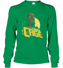 Marvel The Defenders Luke Cage Profile Long Sleeve T-Shirt Long Sleeve T-Shirt - FordPhuMy