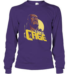Marvel The Defenders Luke Cage Profile Long Sleeve T-Shirt Long Sleeve T-Shirt - FordPhuMy